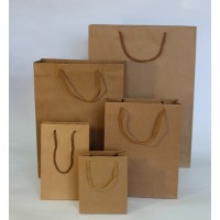 Recycled cardboard ropes handles Bags - Plain